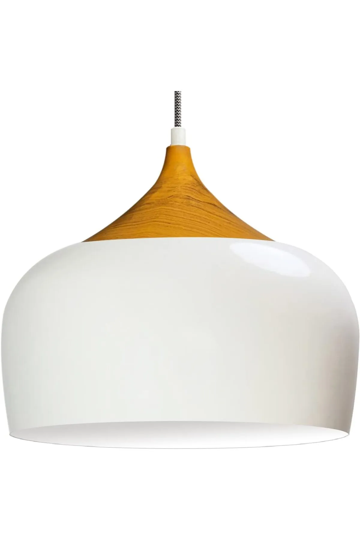 Bamyum  Metalllampe Holzfarbe