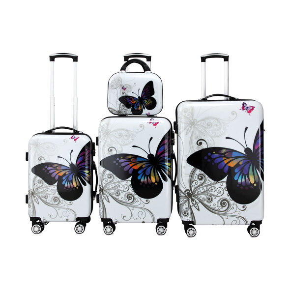 Koffer-Set Butterfly, 4-tlg.