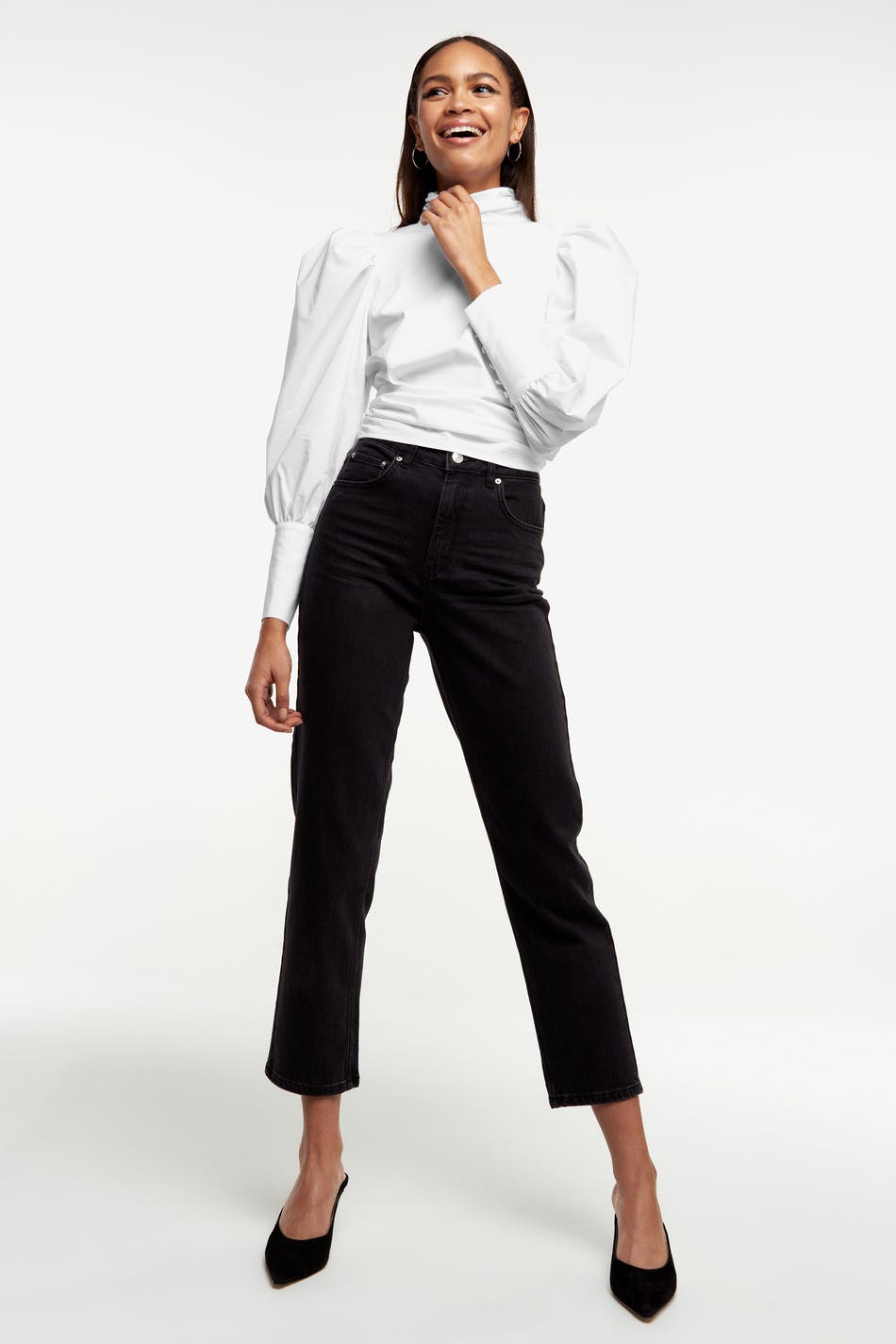 Lara open back blouse