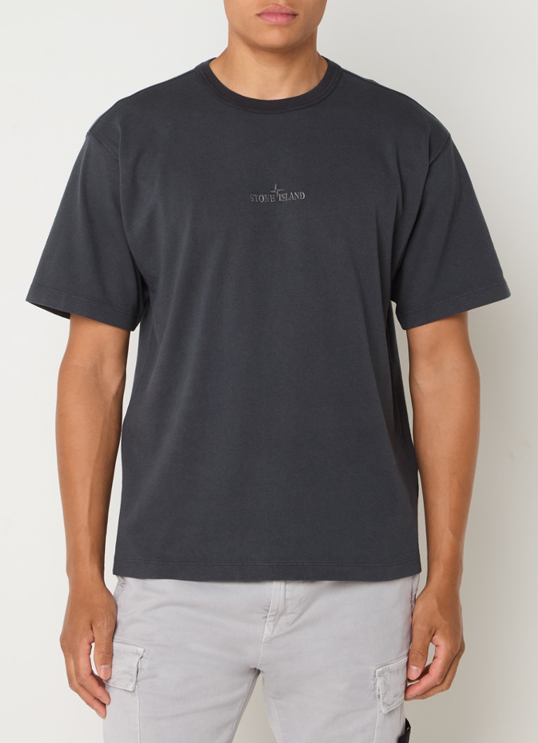 Stone Island 22258 T-krekls ar izšuvumu no logotipa