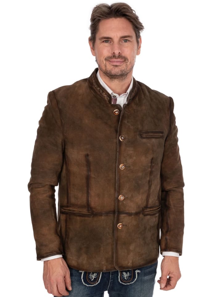MADDOX Lederjacke KIRNBERG in braun günstig kaufen