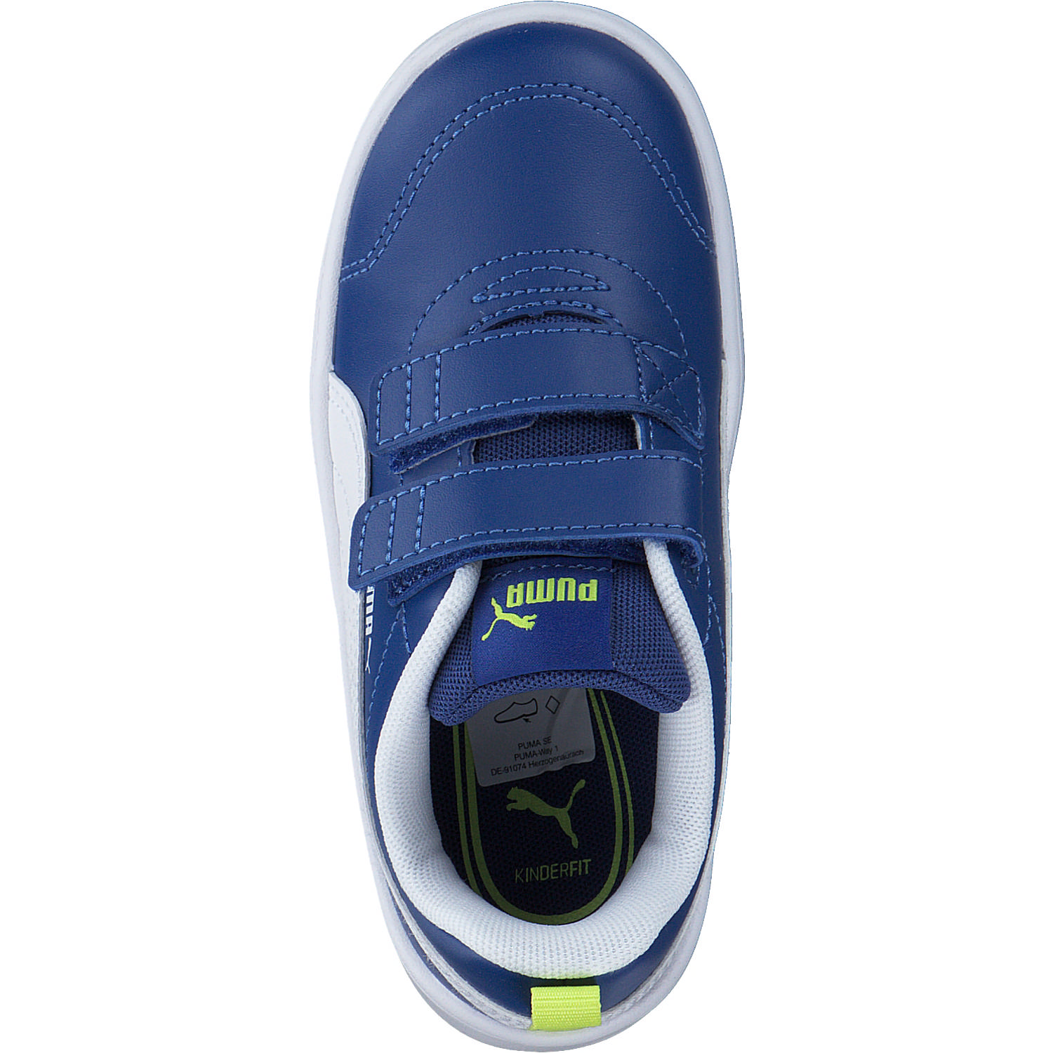 Puma Courtflex v2 V Inf 371544, Sportliche Slipper, Kinder, Blau