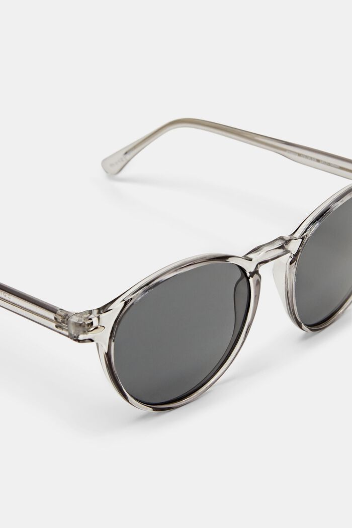 Sonnenbrille mit transparenter runder Fassung