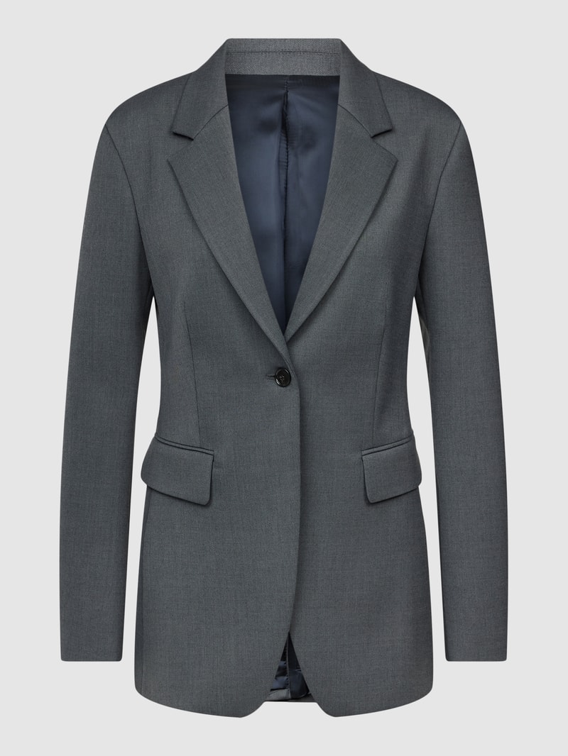 Blazer mit Reverskragen in mittelgrau meliert