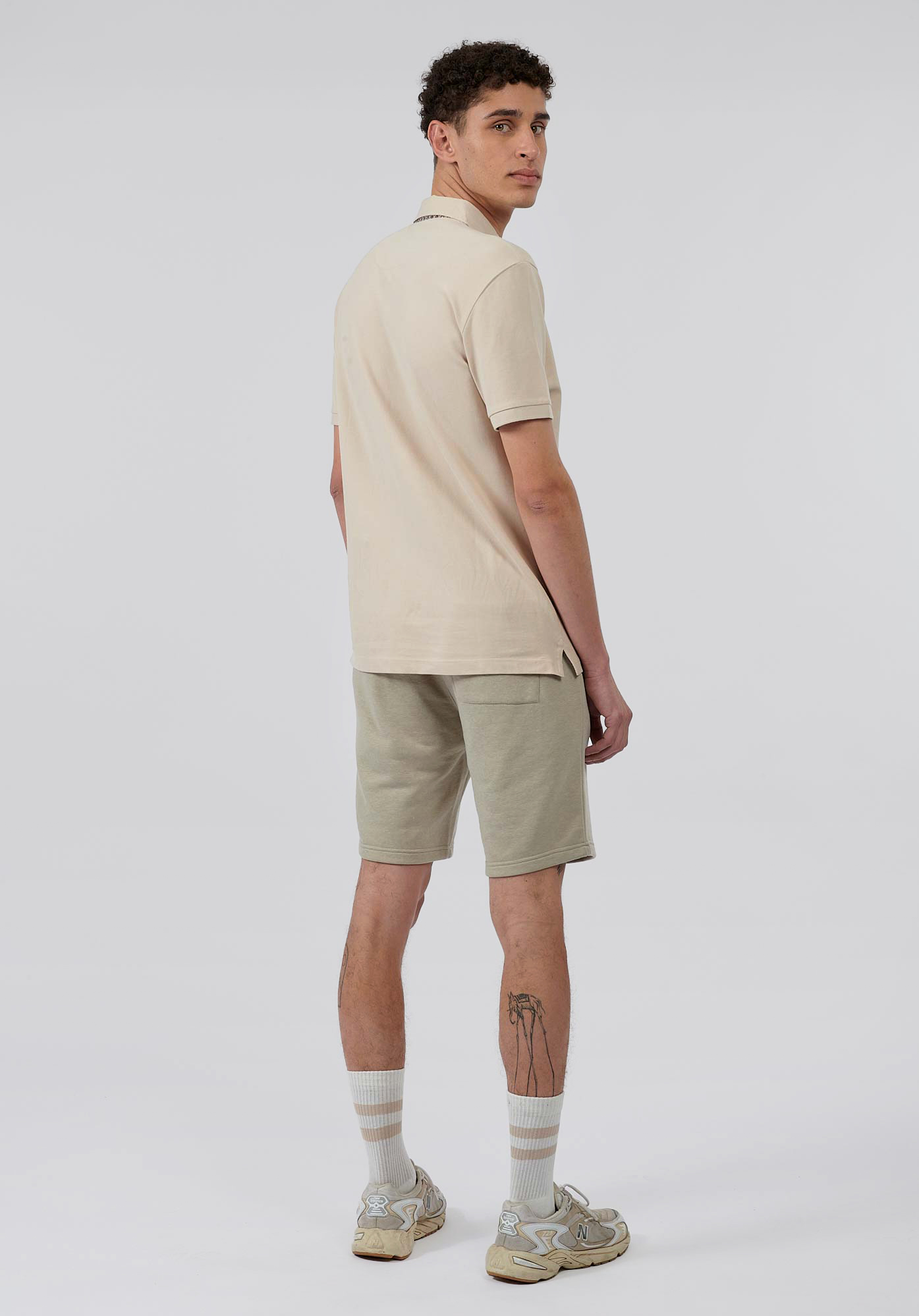 BILO   Short jogging beige homme