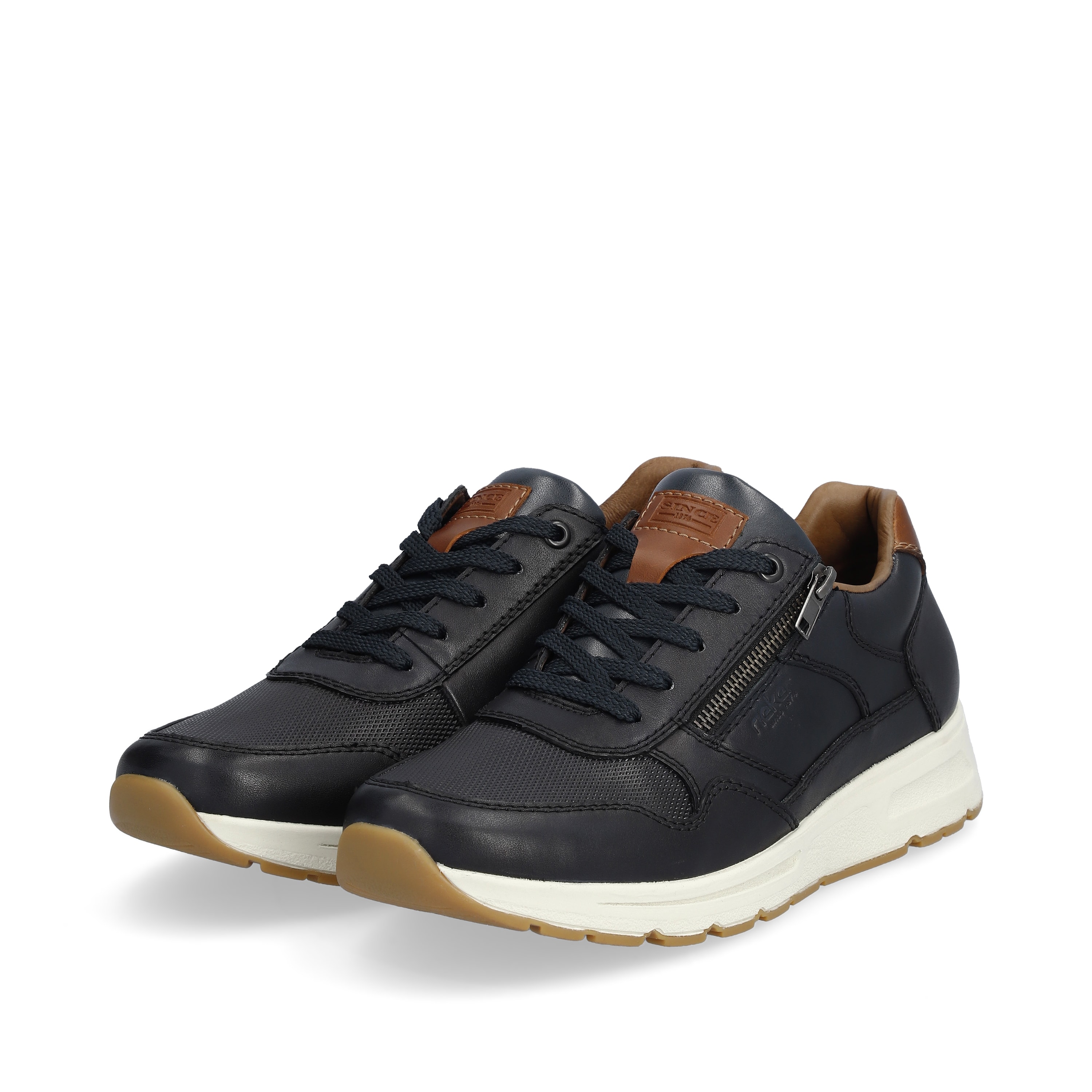 Rieker Herren Sneaker Low stahlblau