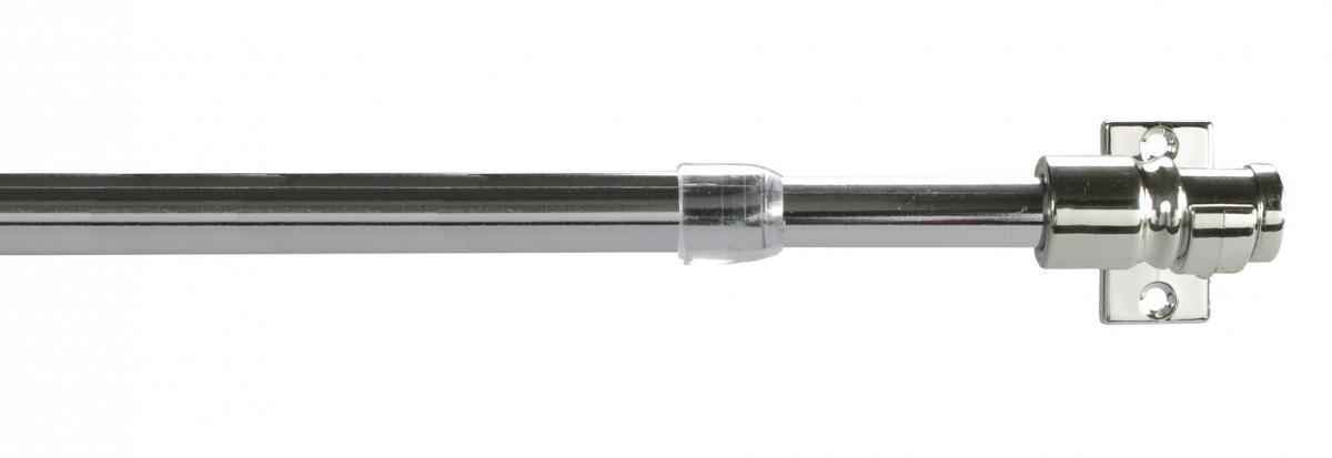 Bella Casa Cafehausstange, Scheibenstange Florida 12 mm ø, 85 cm bis 135 cm ausziehbar, verchromt