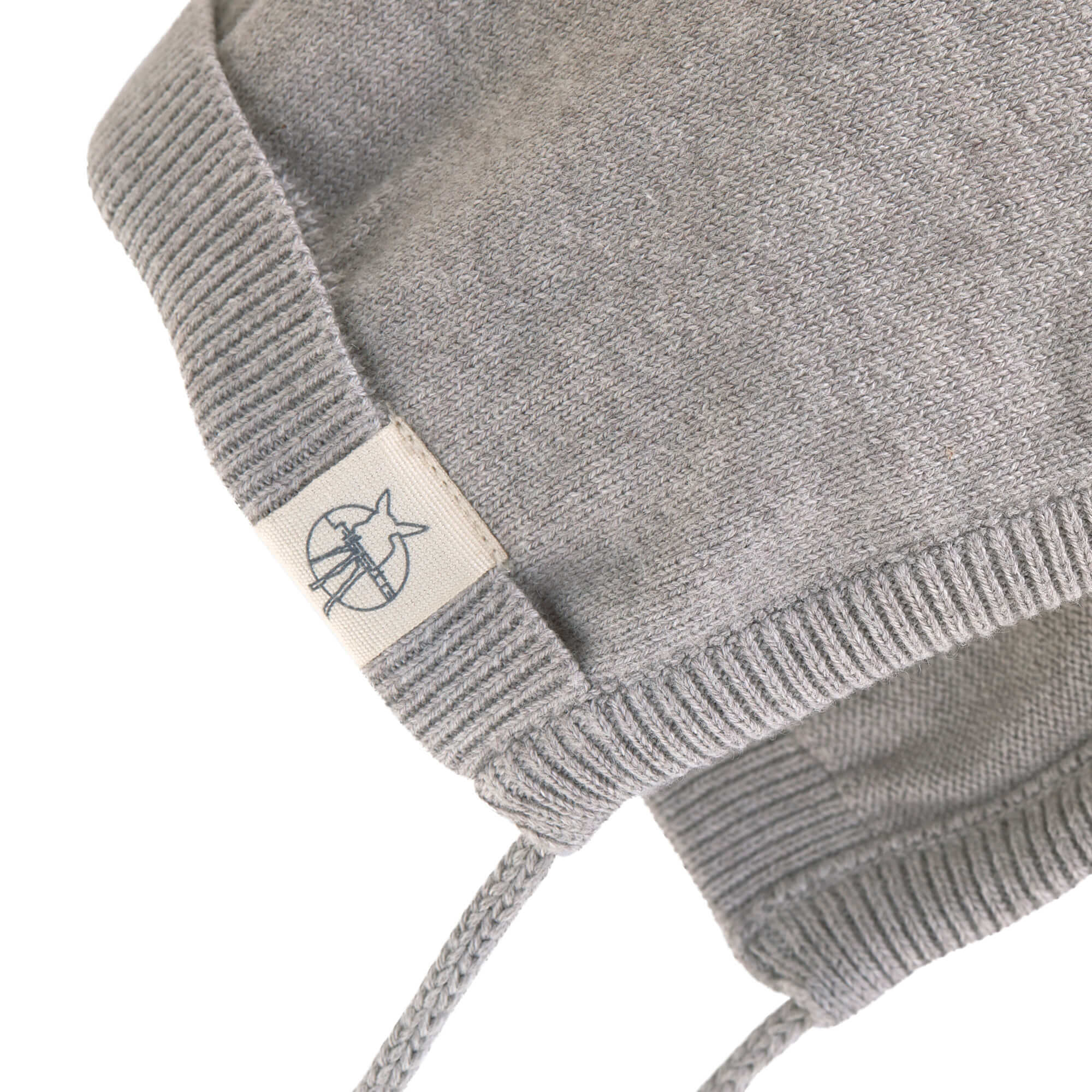 Baby Mütze - Strickmütze, Grau