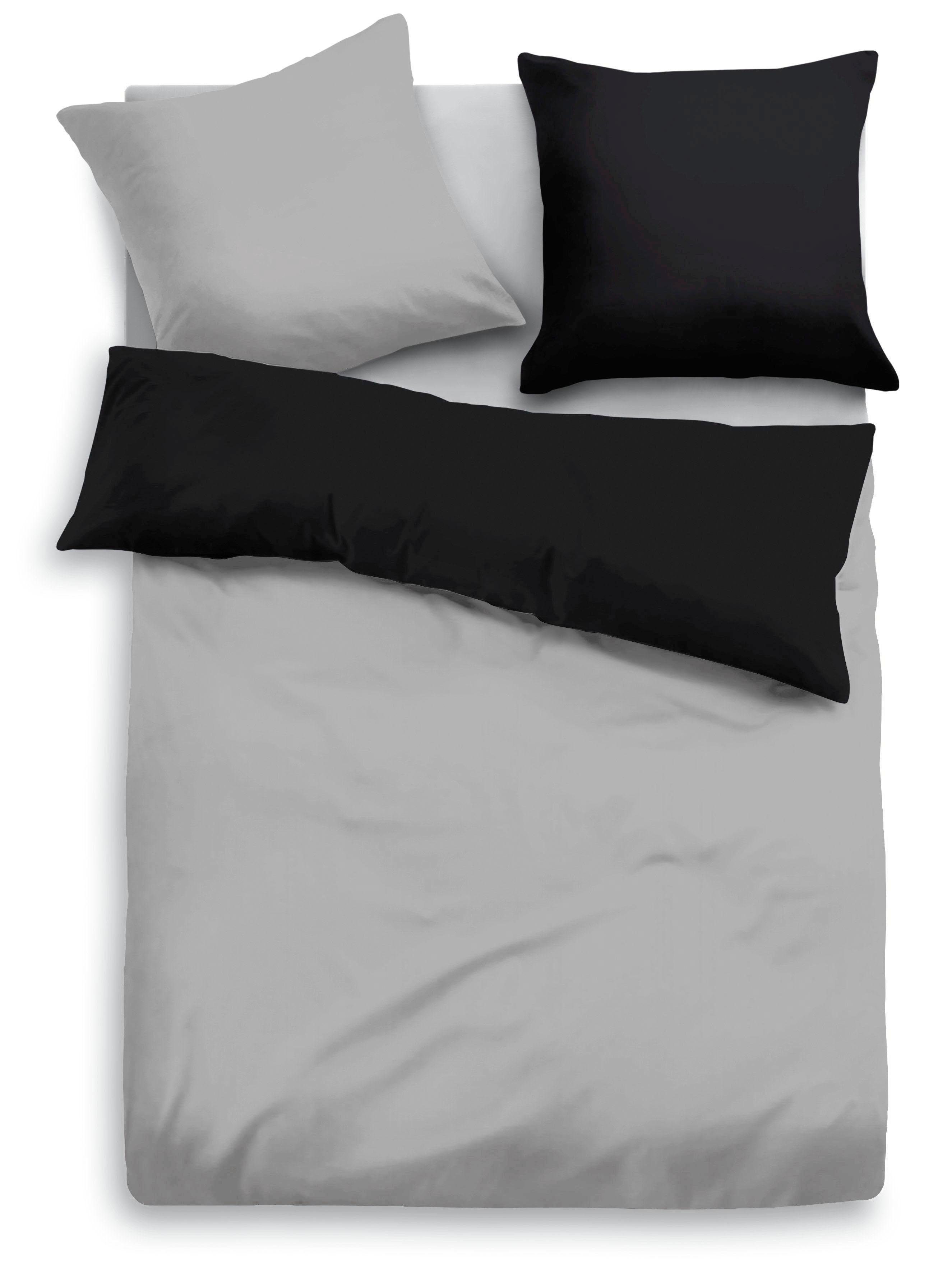 Wendebettwäsche Sofia in Gr. 135x200 oder 155x220 cm, Leonique, Satin, 2 teilig, Bettwäsche aus Baumwolle, zeitlose Bettwäsche mit Wendeoptik