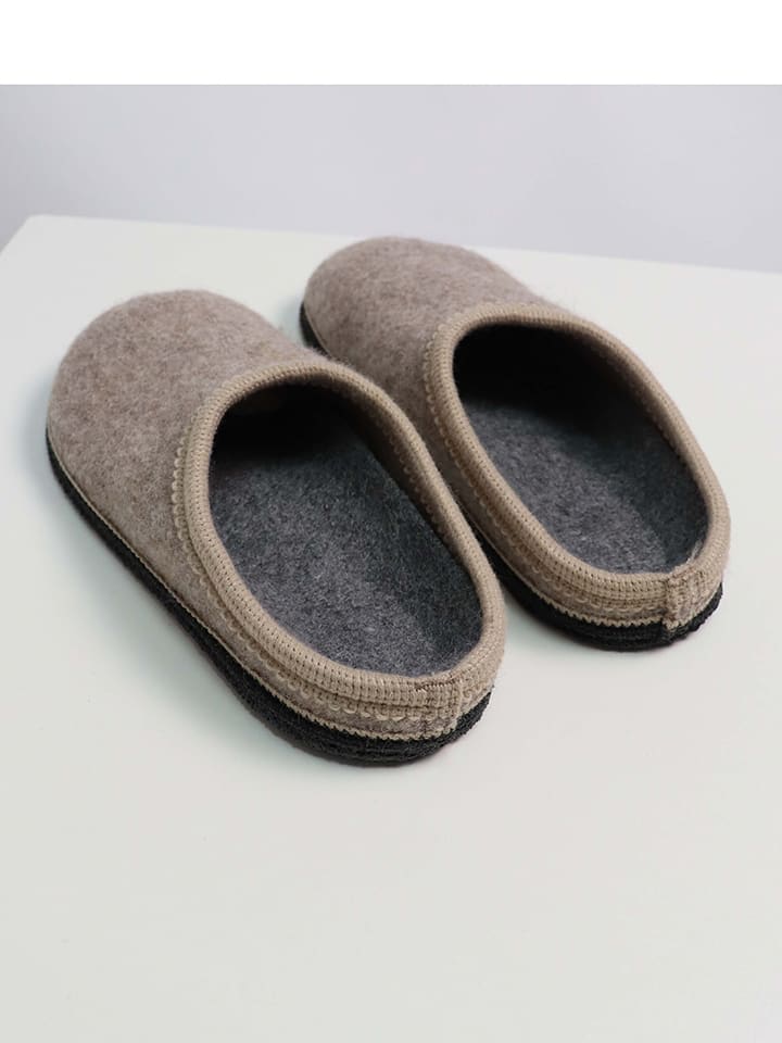 Kaiser Naturfellprodukte H&L Lammfell-Hausschuhe in Beige günstig kaufen