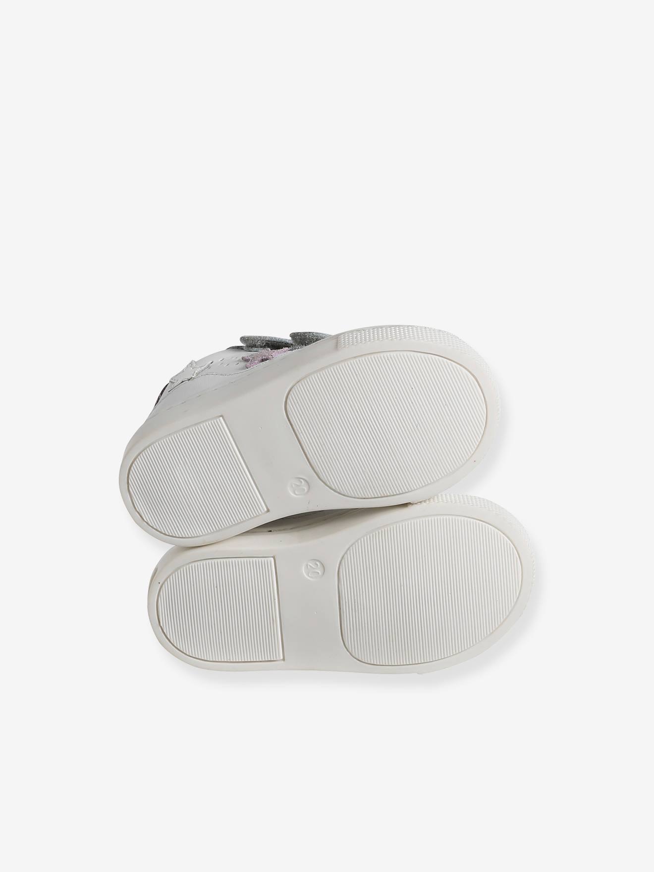 Vertbaudet Baby Klett-Sneakers - weiß