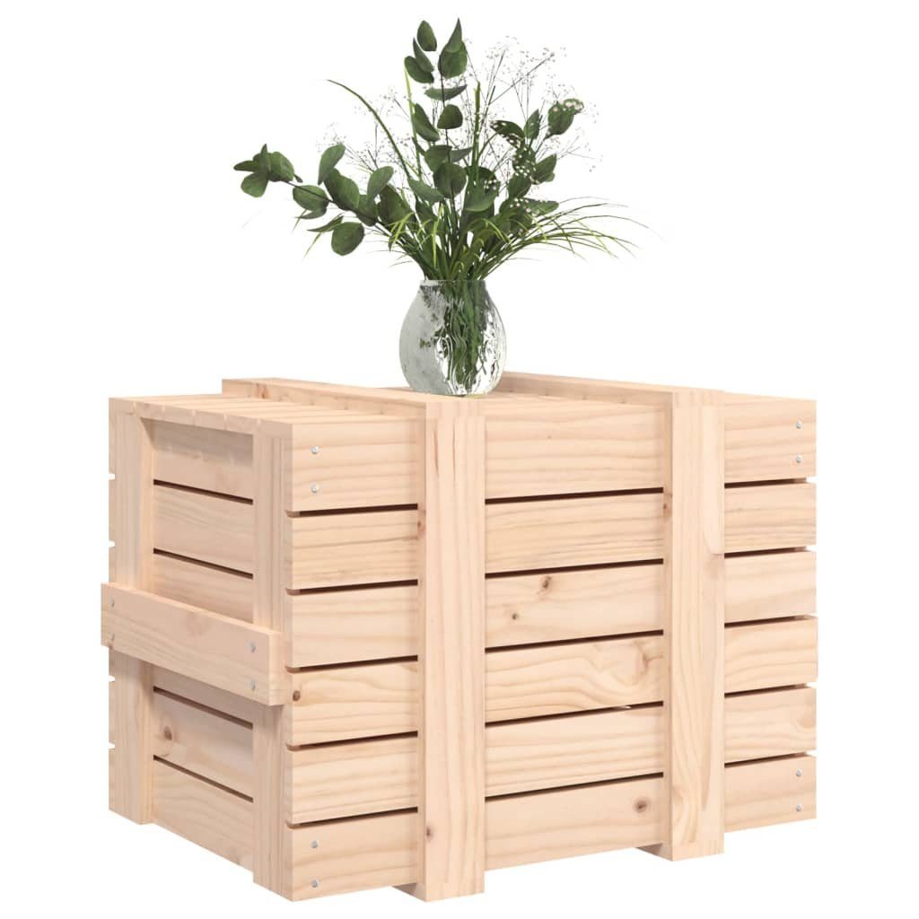 vidaXL Aufbewahrungsbox Truhe 58x40,5x42 cm Massivholz Kiefer (1 St)