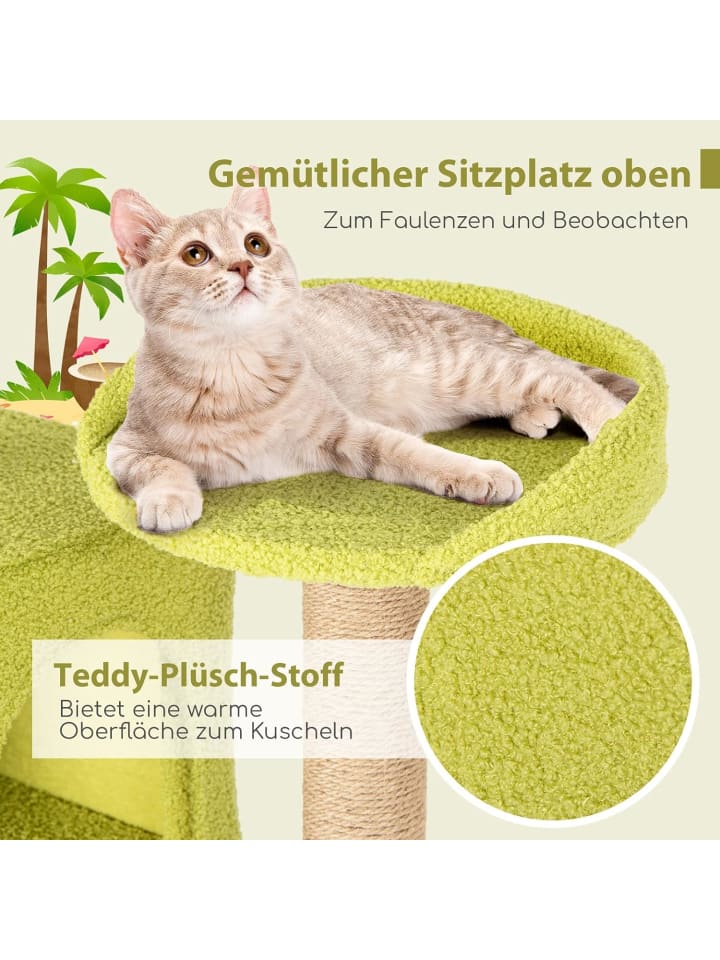 COSTWAY 180 cm Kratzbaum im Strandstil in Bunt günstig kaufen onesize