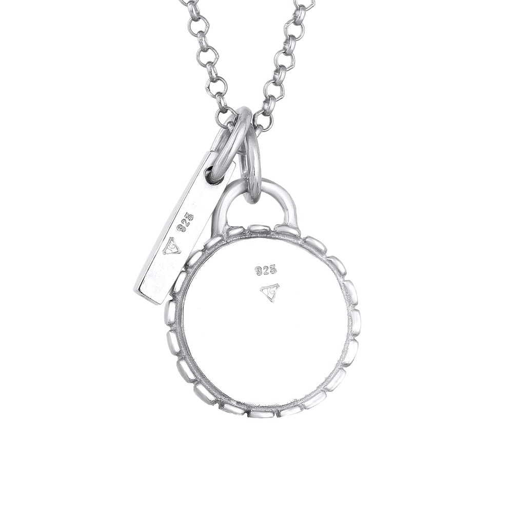 Elli Elli Collier Femmes plaquette pendentif bâton vintage en argent sterling 925 Bijoux