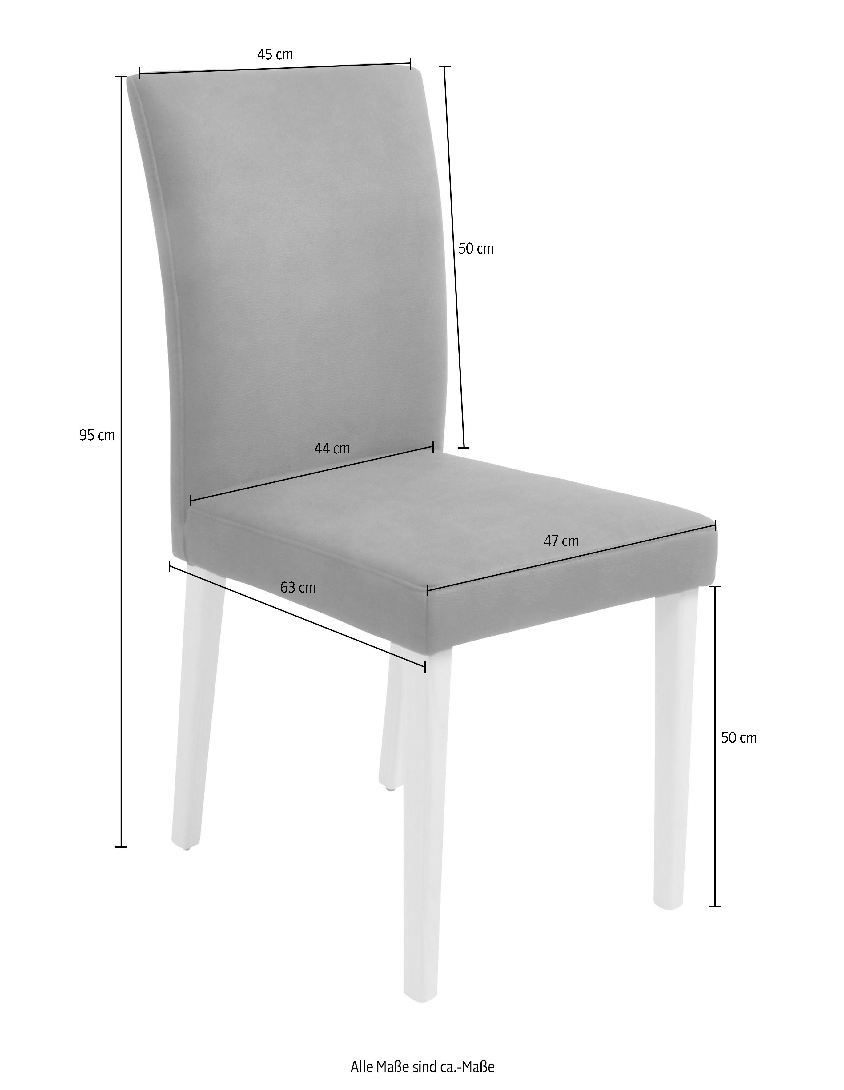 K+W Komfort & Wohnen 4-Fußstuhl Santos II (2 St)