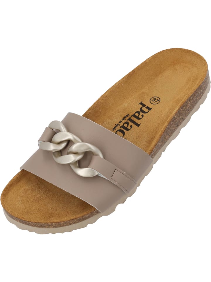 palado Pantoletten in beige matt günstig kaufen