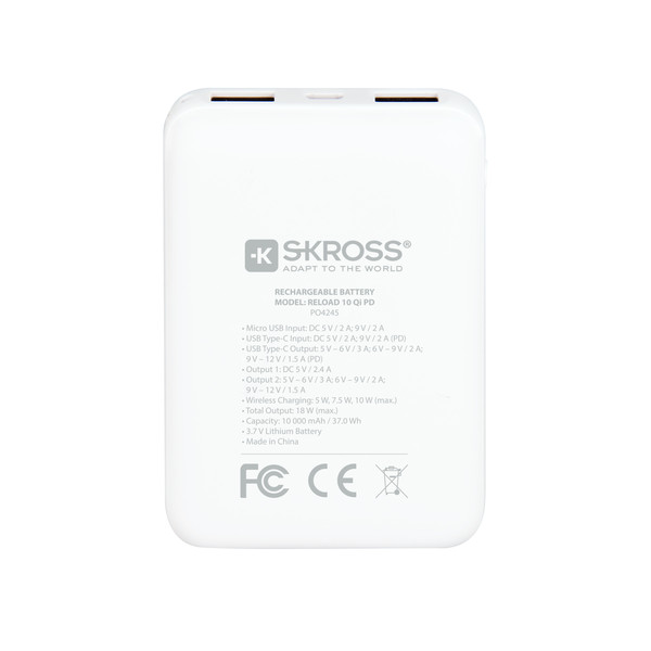 RELOAD 10 WIRELESS QI PD - Powerbank