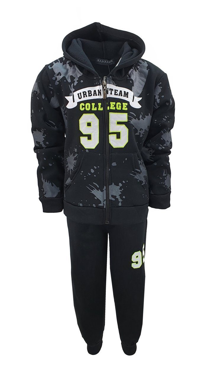 Hessis Freizeitanzug Jungen Trainingsanzug mit sportlichem Design JF41 (Jacke + Jogginghose)