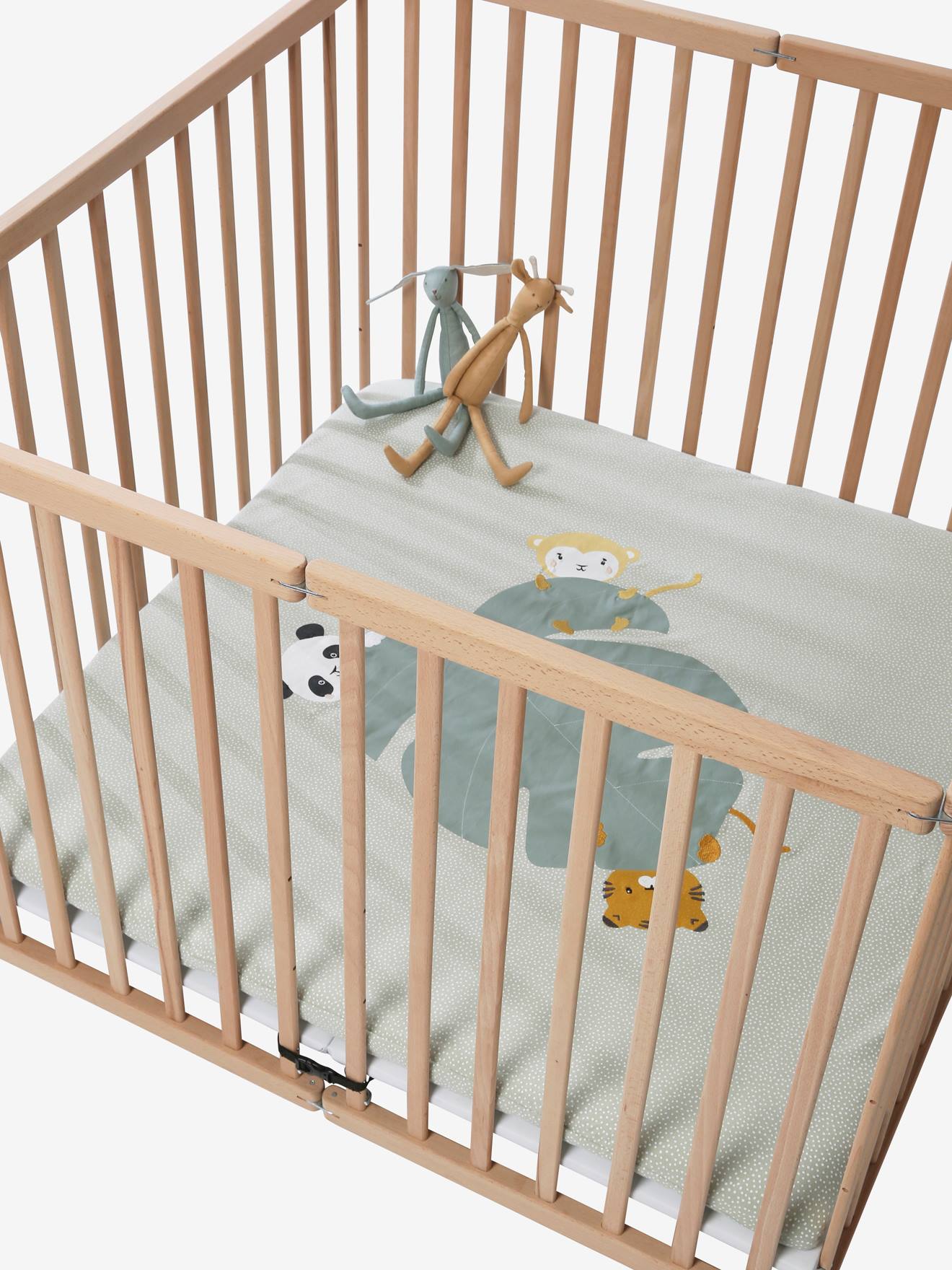 Lot de 2 housses pour fond de parc vert + blanc
