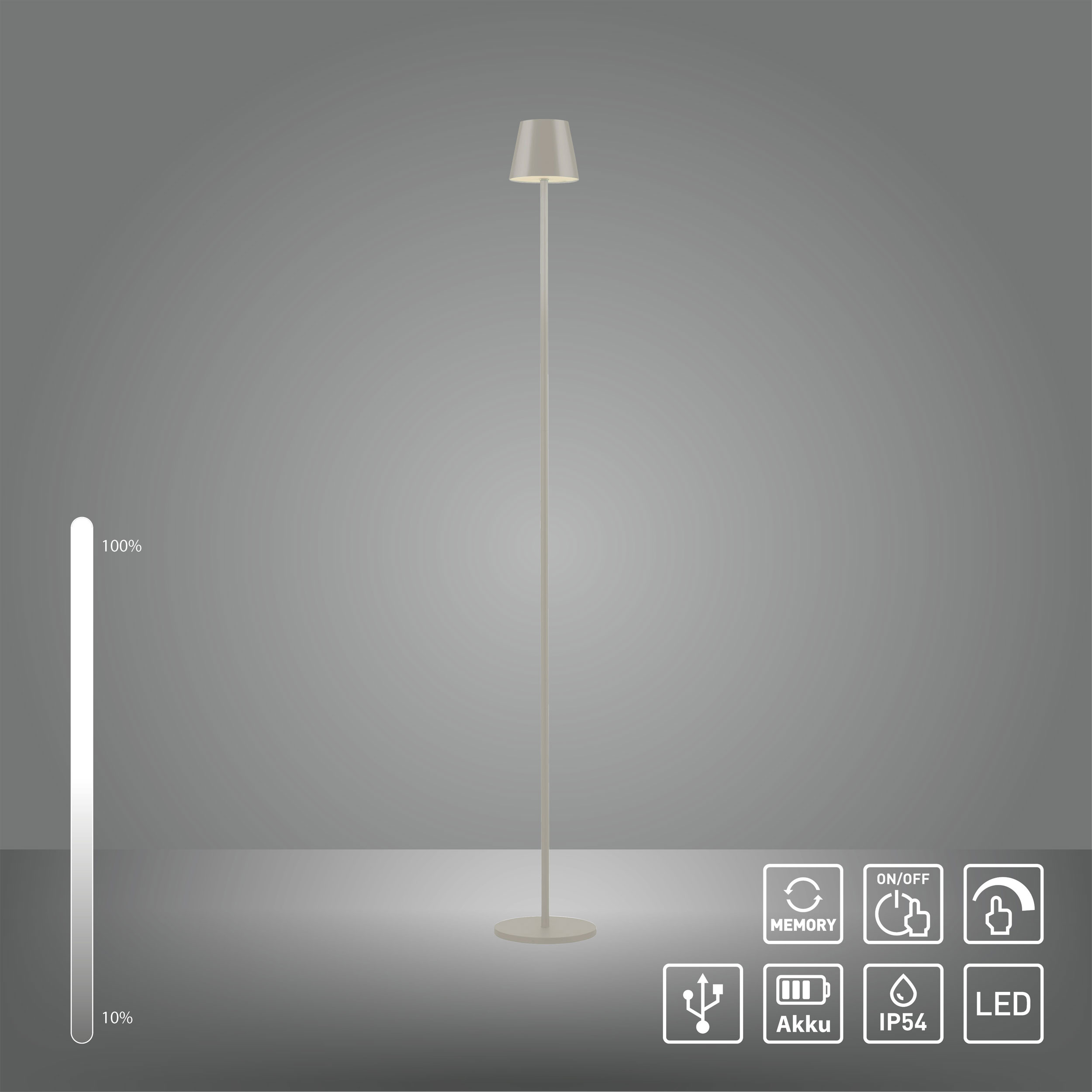 JUST LIGHT.LED-Stehleuchte 1flg