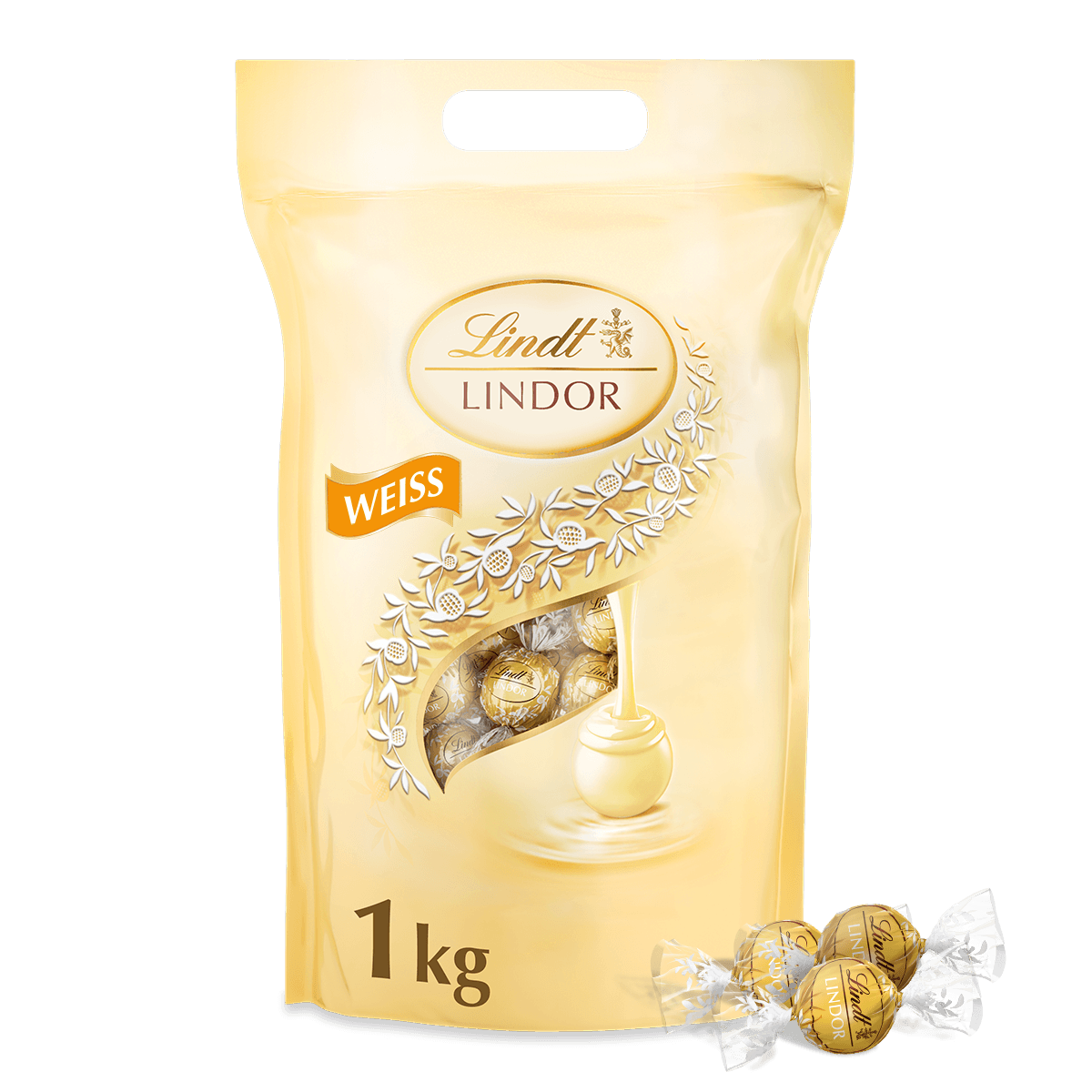 LINDOR Kugel Beutel Weiß, 1000g