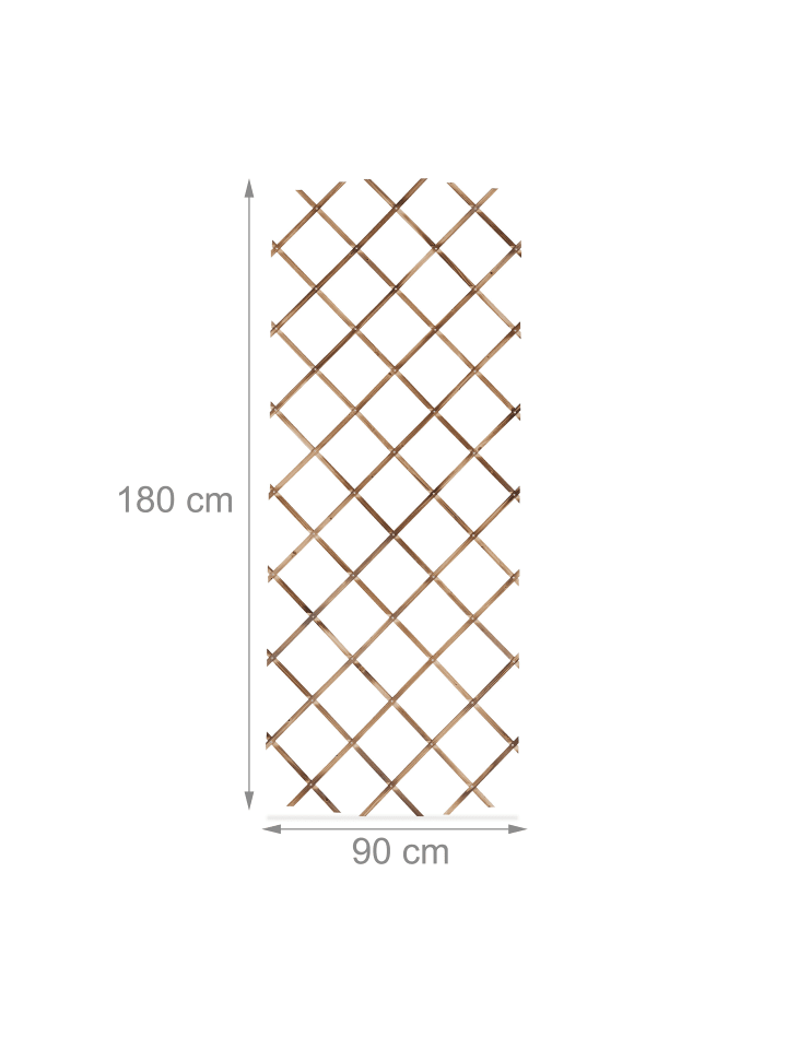 relaxdays 3 x Rankgitter in Geflammt - (B)90 x (H)180 cm günstig kaufen onesize
