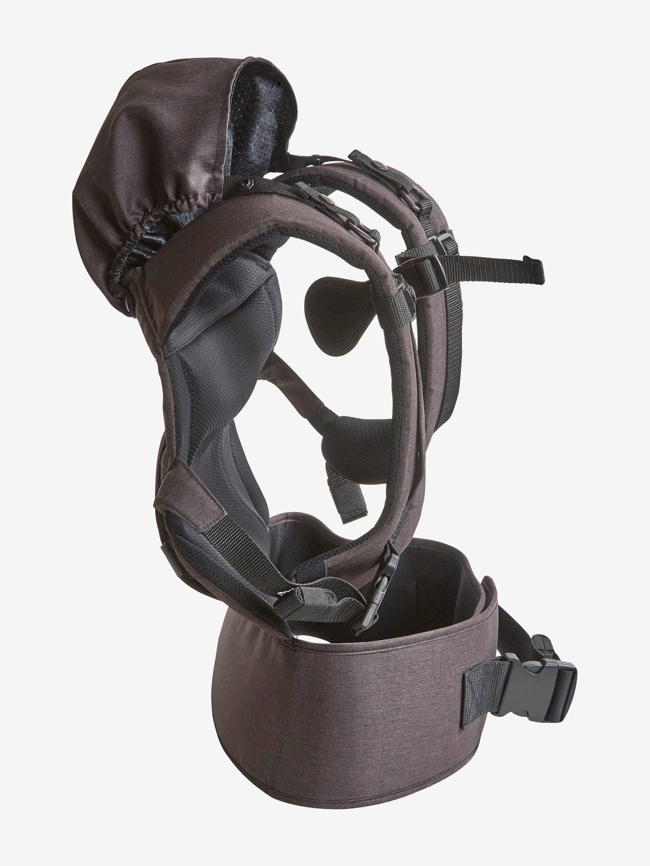 Porte-bébé physiologique vertbaudet gris anthracite