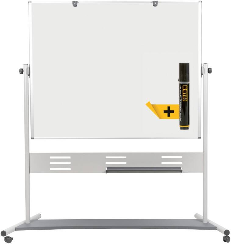Bi-Office Evolution Mobiles Whiteboard Freistehend Magnetisch Emaille Doppelseitig 150 (B) x 120 (H) cm