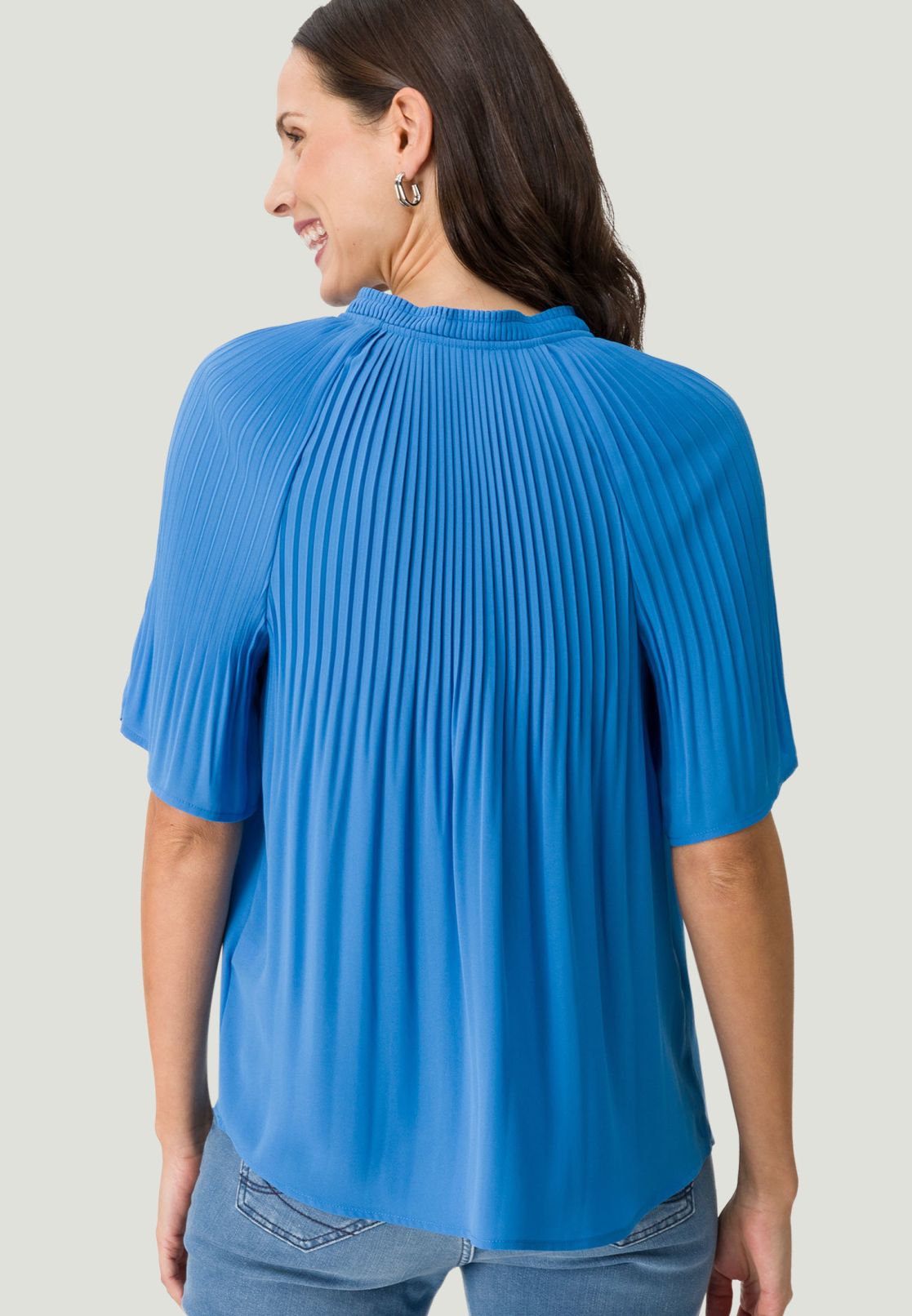 Bluse mit Falten