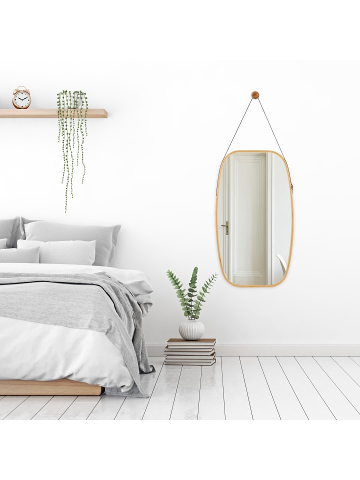 relaxdays Hängespiegel in Natur günstig kaufen onesize