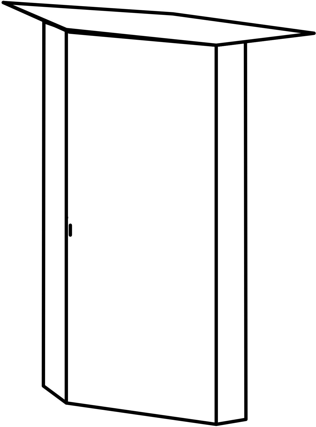 Wimex Eckschrank Multiraumkonzept mit offenen Rückwänden, Breite 95 cm