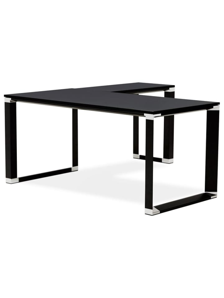 KADIMA DESIGN Eckschreibtisch 170x160 cm ergonomisch kompakt, Schreibtisch in Schwarz günstig kaufen