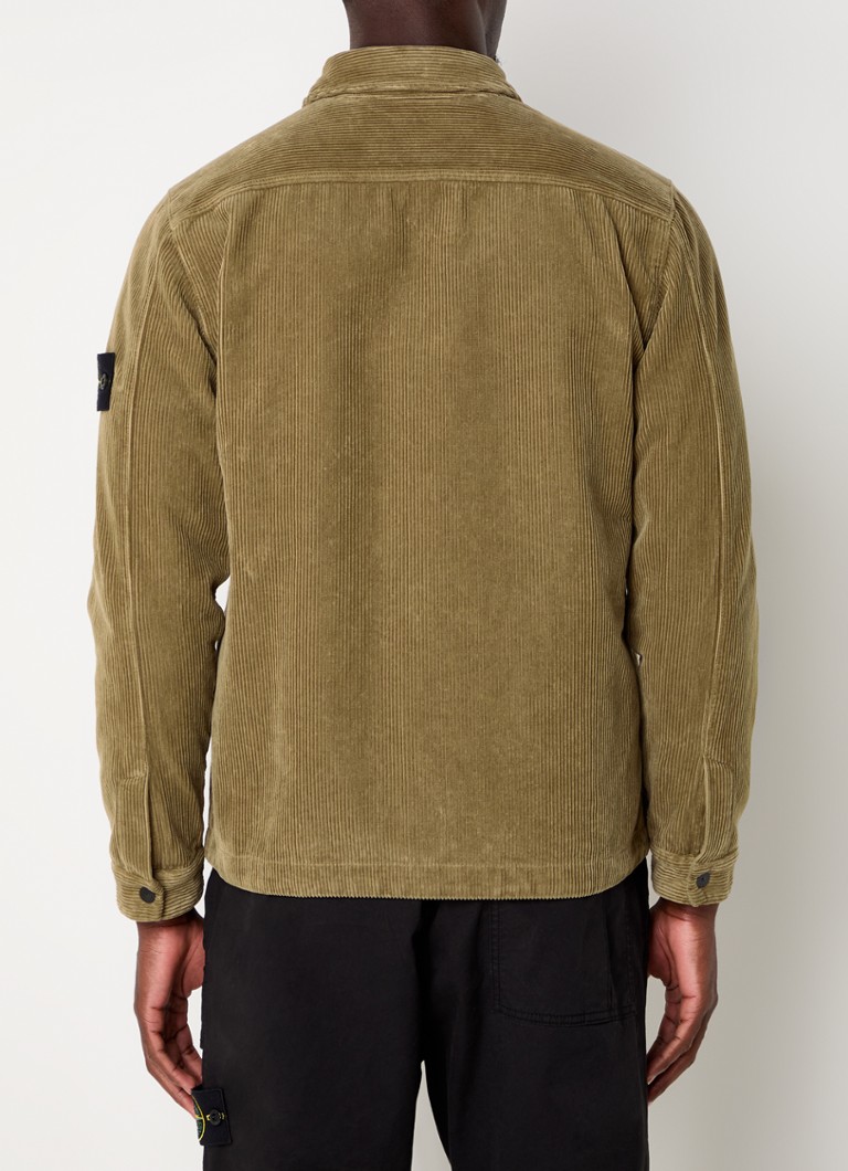 Jachetă Stone Island 81151 din bumbac organic cu buzunare la piept