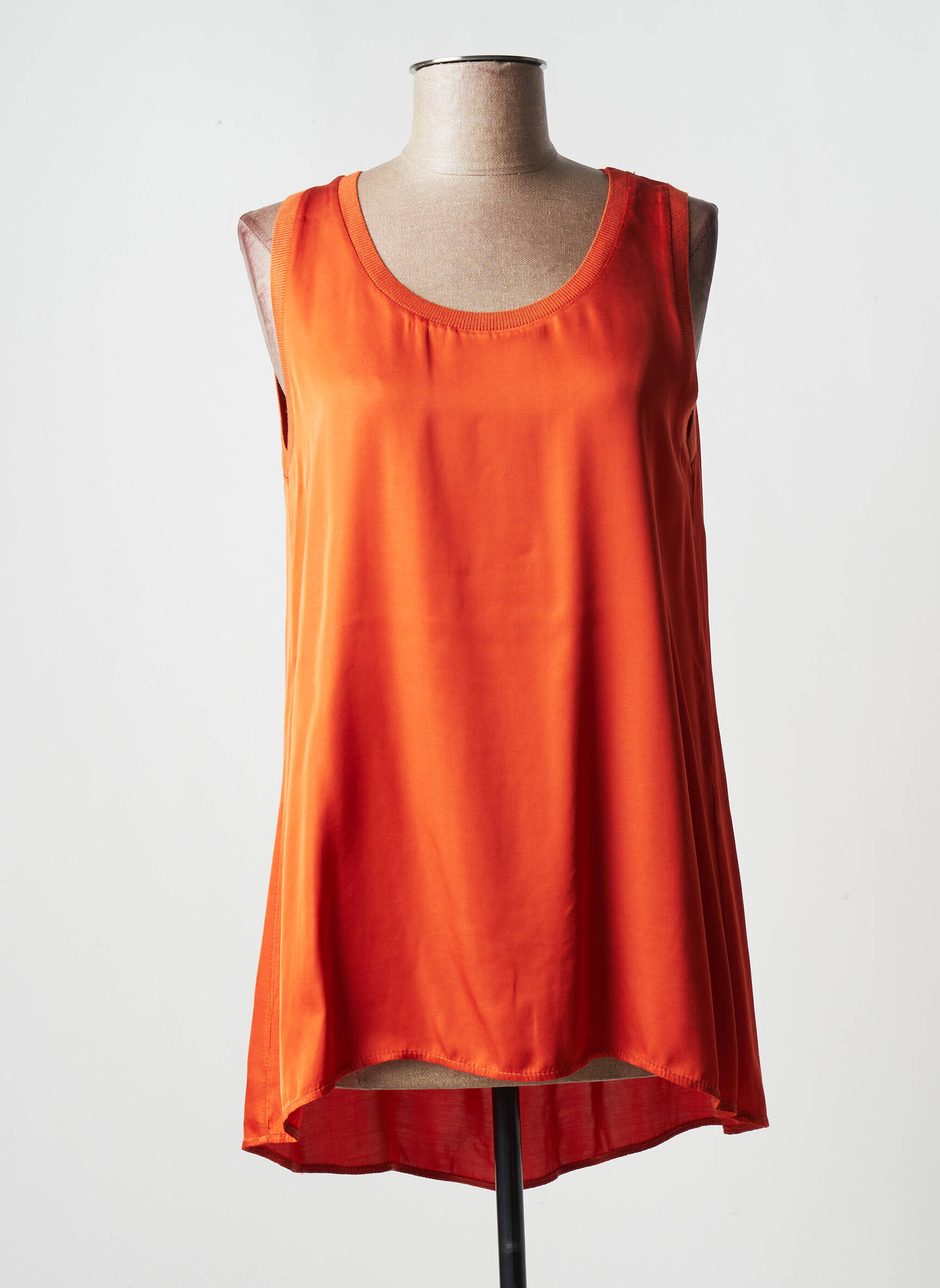 Pako Litto Tuniquesansmanche Femme couleur orange