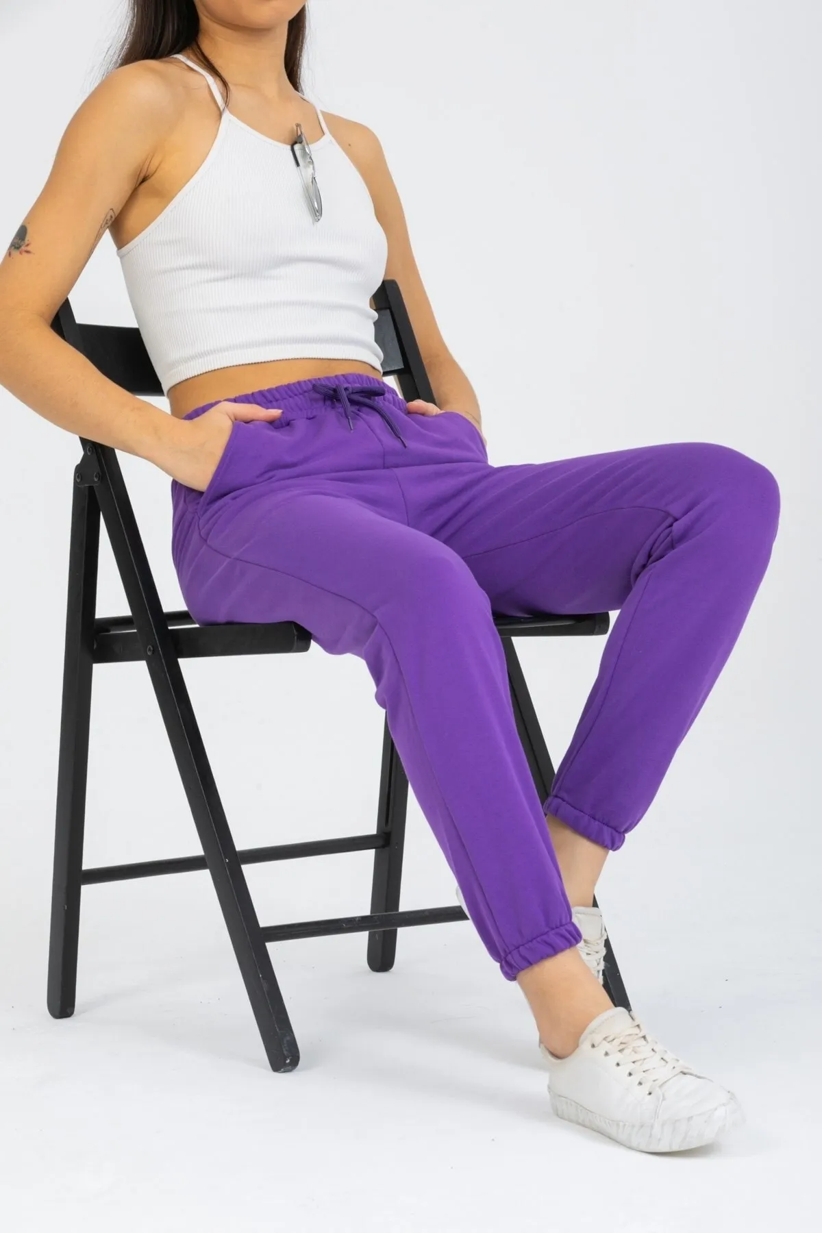 Deafox  Jogginghose - Lila - Slim