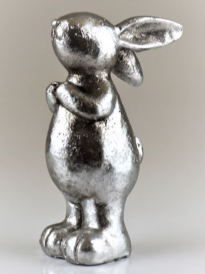 AM Design Dekofigur ''Hase'' in Silber - (B)7,2 x (H)18 x (T)11,5 cm günstig kaufen onesize
