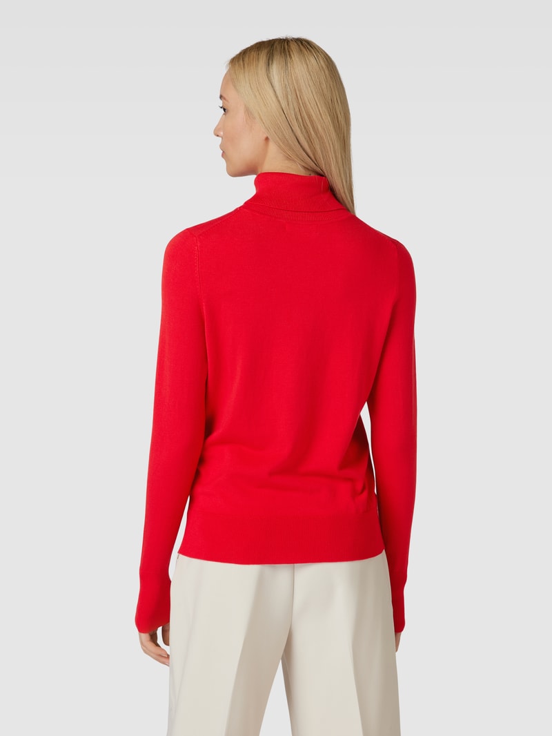 Longsleeve mit Rollkragen in rot