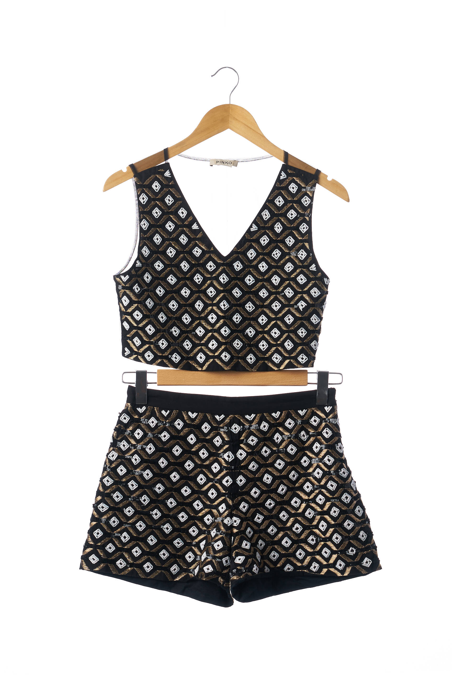 Pinko Ensembles Short Femme couleur noir