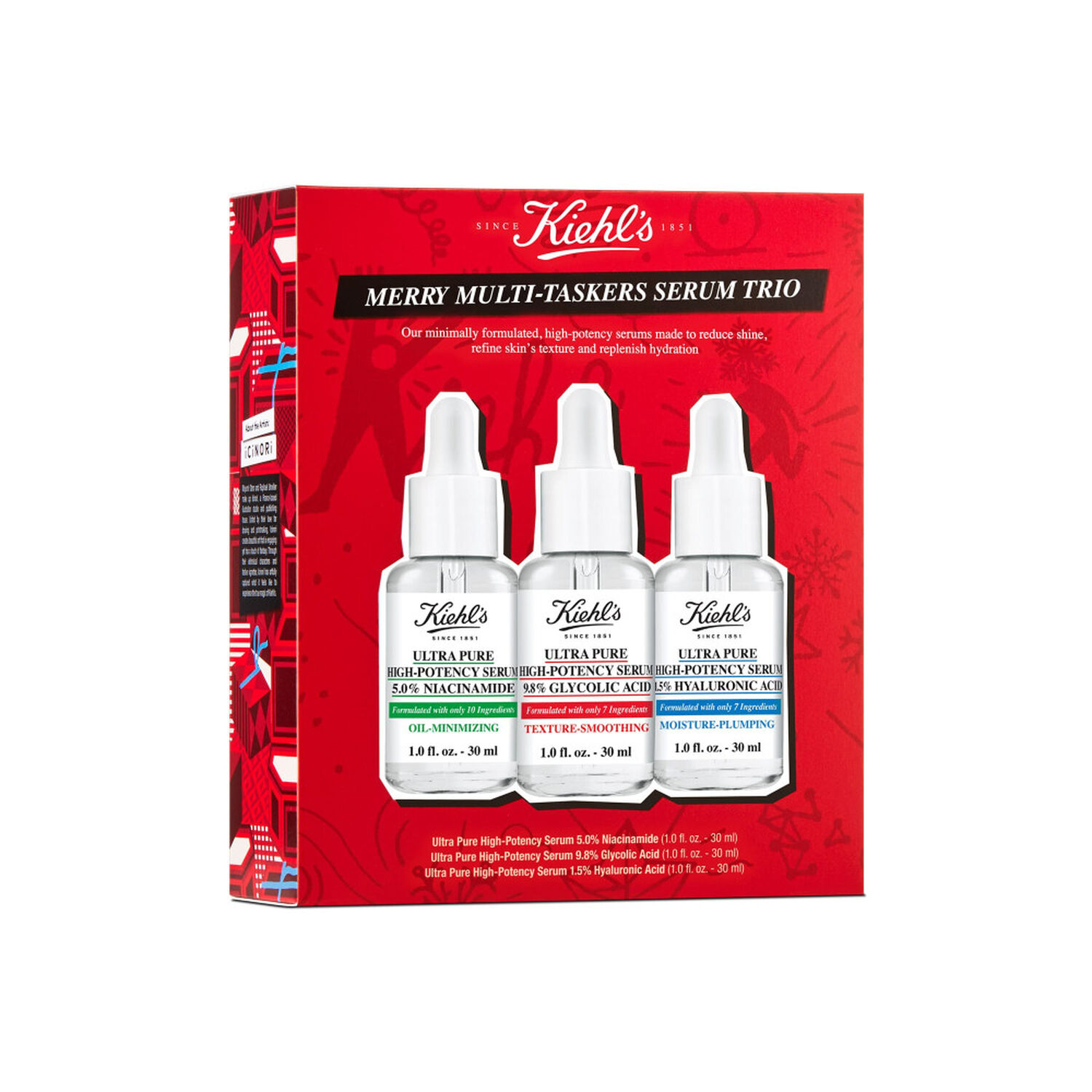 kiehl's Ultra Pure High-Potency Serums Trio de Sérum Multi-Tâches