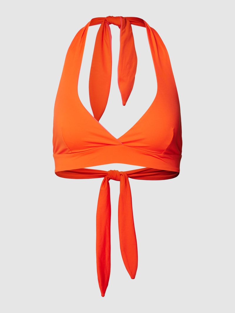 Bikini-Oberteil in Two-Tone-Machart in orange