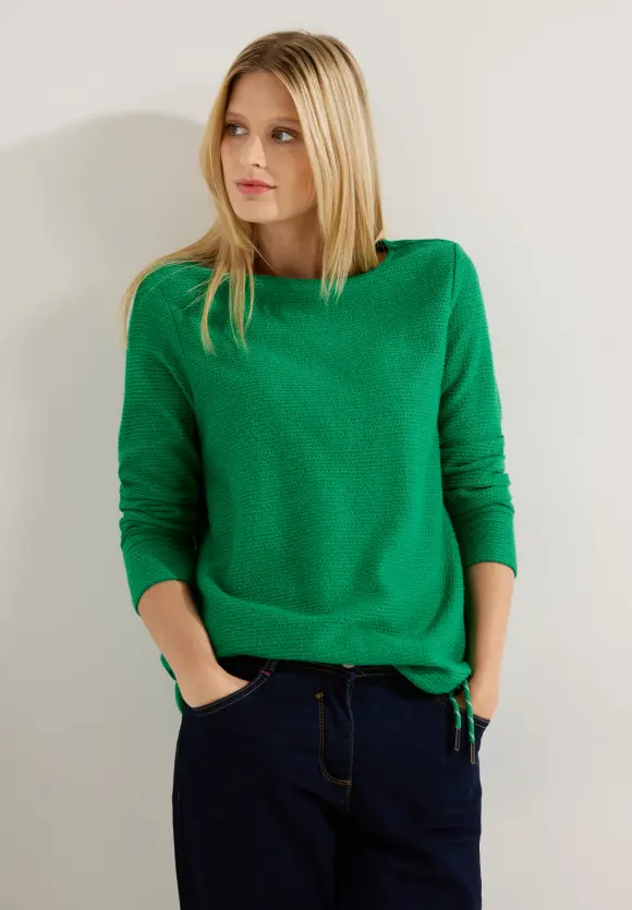CECIL Struktur Langarmshirt