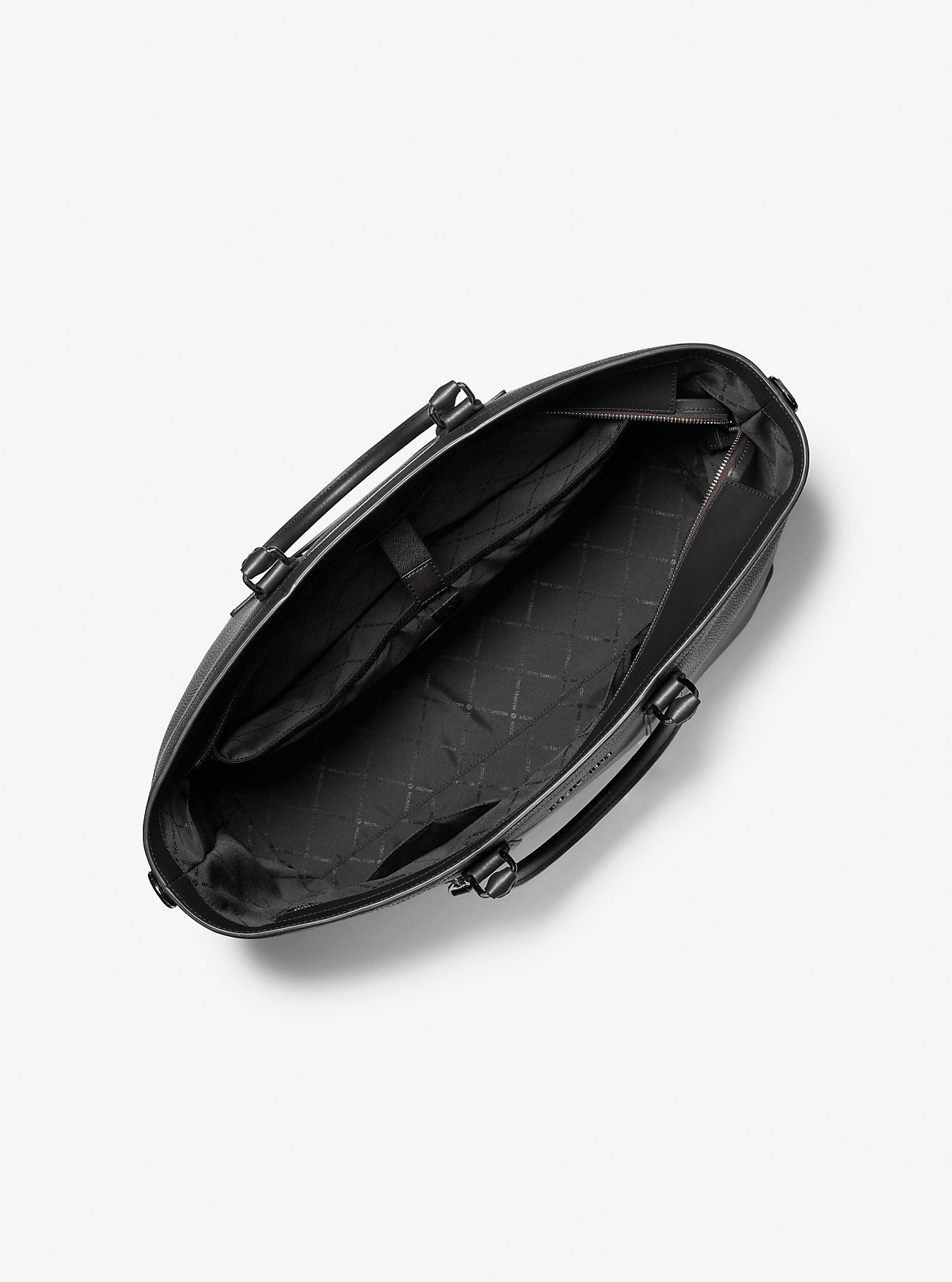 Hudson Pebbled Skinnveske - SVART