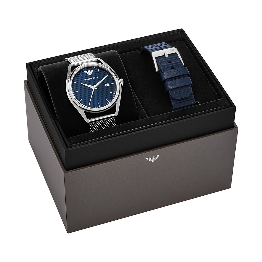 Emporio Armani Uhren-Set inkl. Wechselarmband
