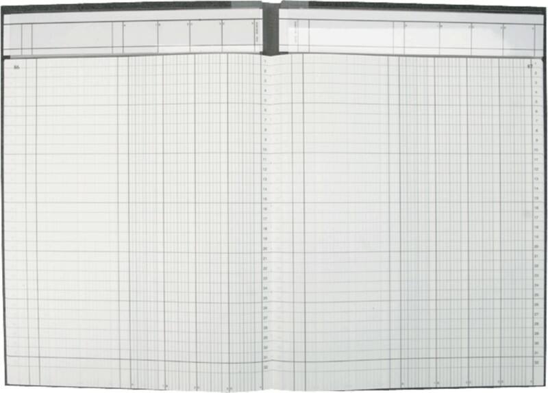 K E Spaltenbücher /8611042-7104P96KL, hellblau, 4 Spalten, DIN A4, Inh.96 Blatt