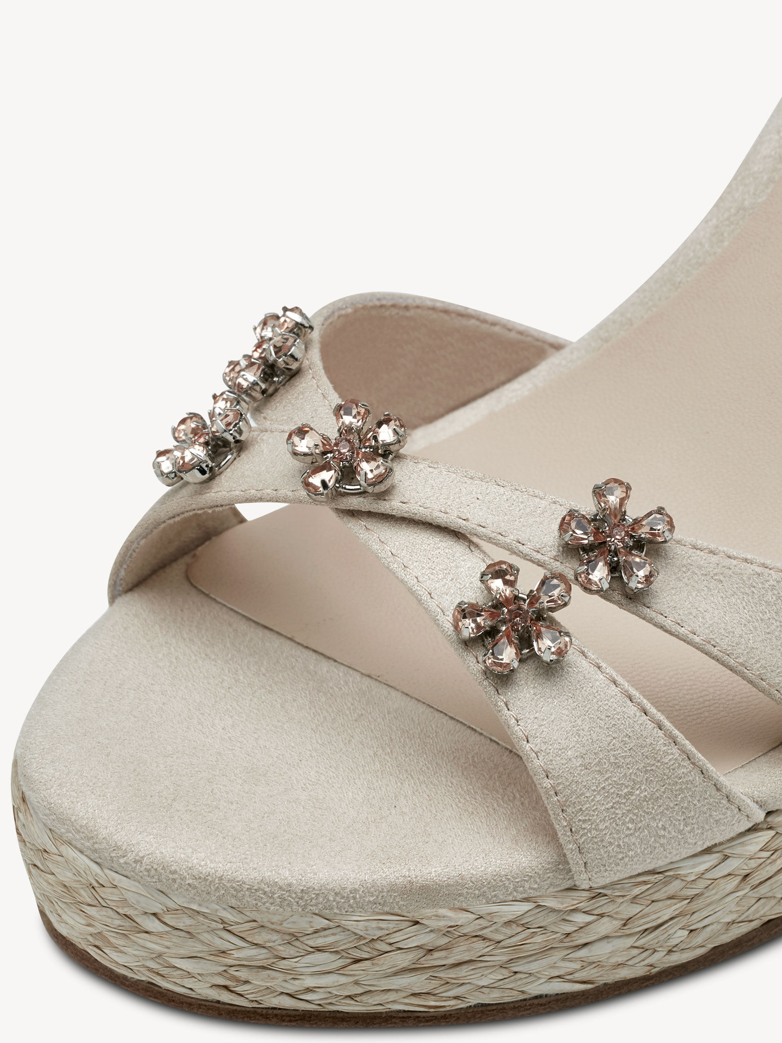 Sandale à talon - beige