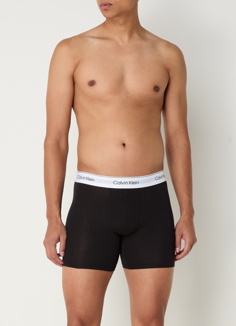 Calvin Klein Modern Cotton boxer shorts with logo waistband in a 3-pack