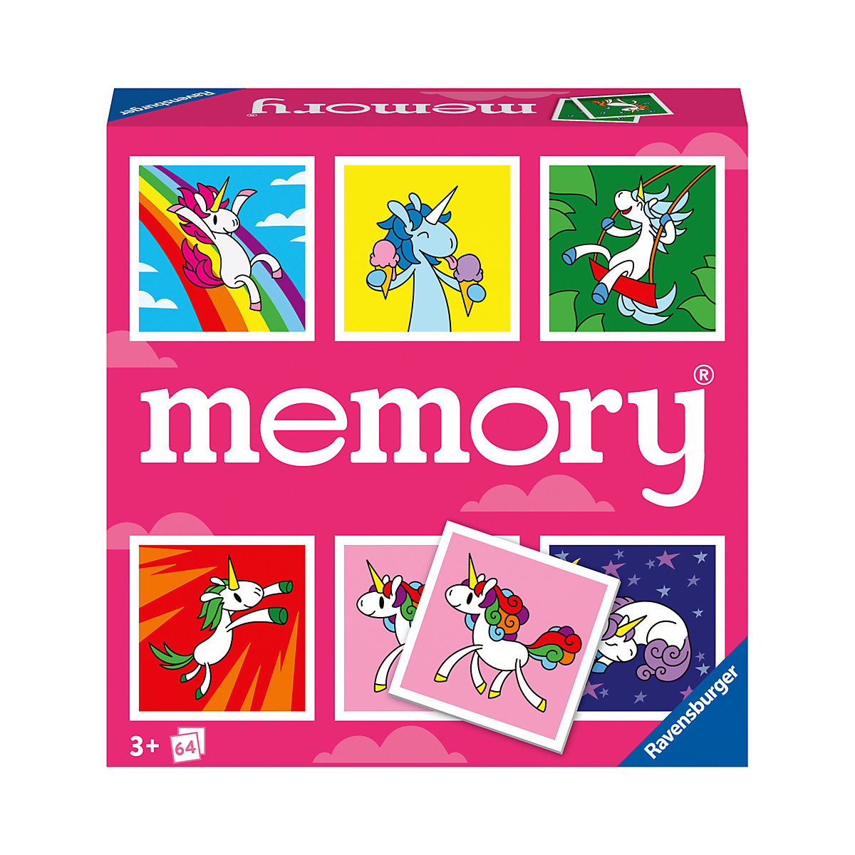 Ravensburger memory® Einhörner - 20924 - der Spieleklassiker für Einhorn-Fans, Merkspiel für 2-8 Spieler ab 3 Jahren