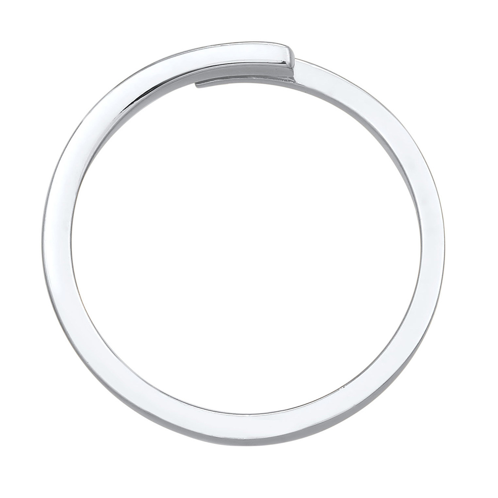 Elli Elli Bague Femmes enroulement ouvert géo tendance en argent sterling 925 Bague