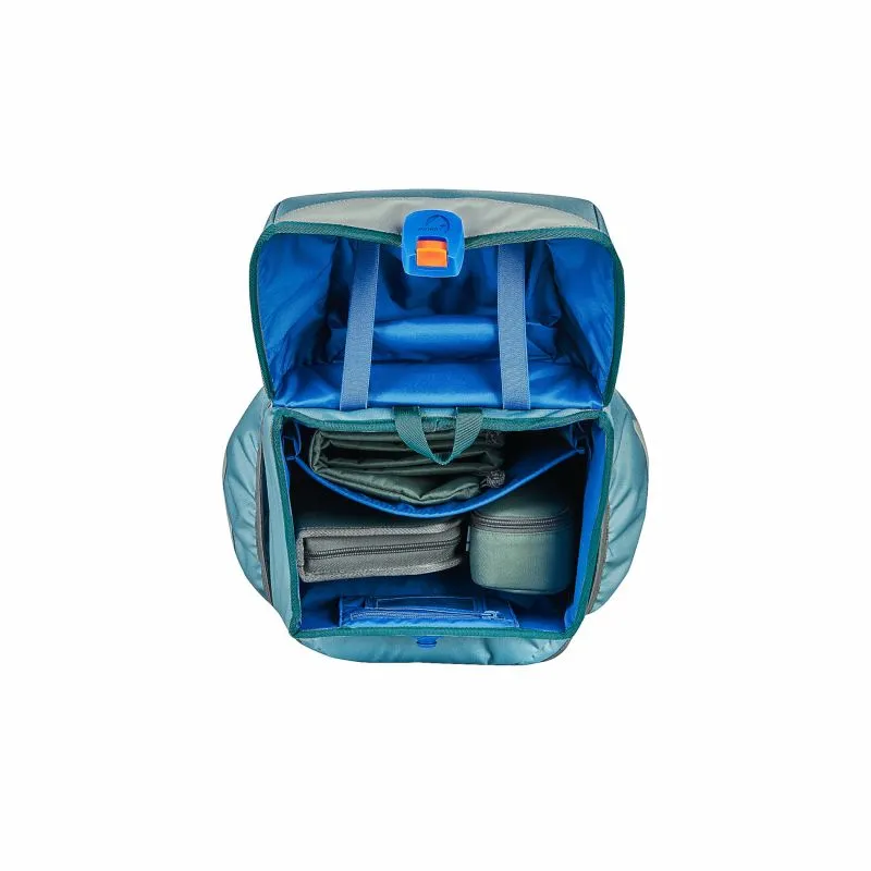 finkid BUDDY CLASSIC 4tlg. Schulranzenset - trellis\/deep teal