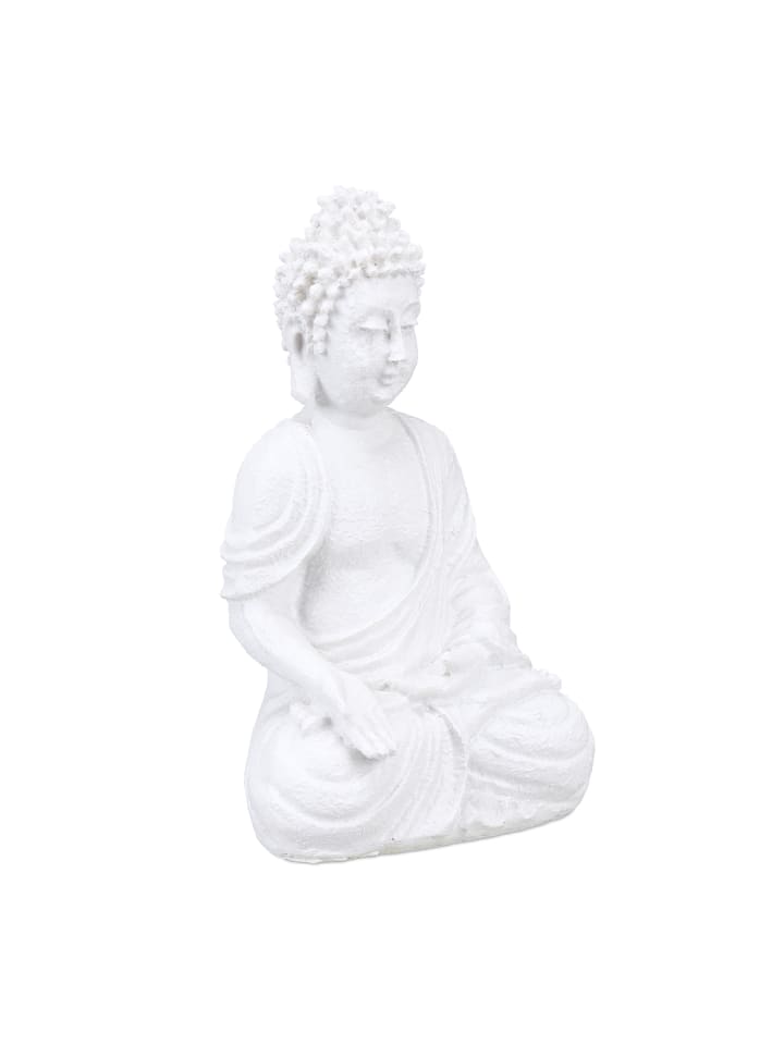 relaxdays Buddha-Figur in Weiß - (H)17,5 cm günstig kaufen onesize